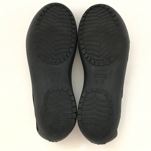 CROCS Kadee Ballet Flats Black Slip On Flats Women’s Size 9 - Picture 14 of 15